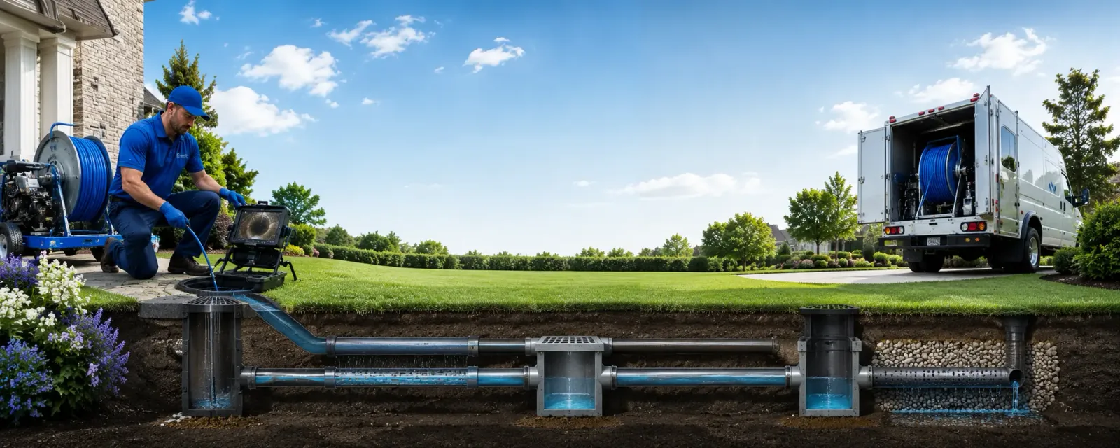Outdoor drain cleaning information for Farber, MO